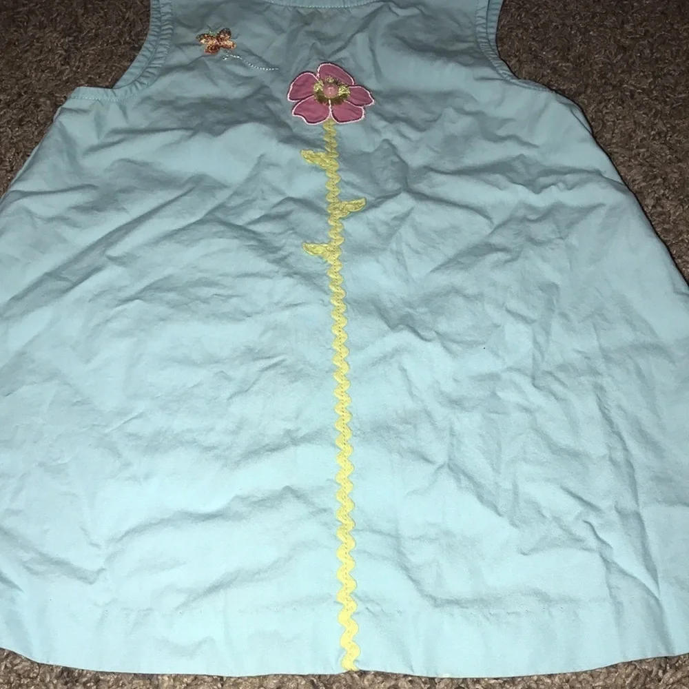 Gymboree Teal/Light Blue Flower Dress